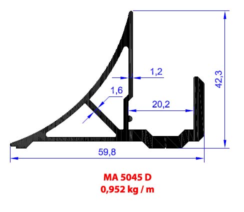 18 mm Sunta Raf Profili