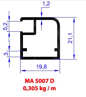 Mutfak Dolap Kapak Profili